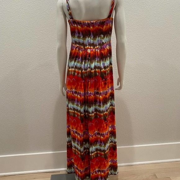 55. MUSE Tie Dye Gorgeous Color Maxi Dress Size 10 - Picture 4 of 9